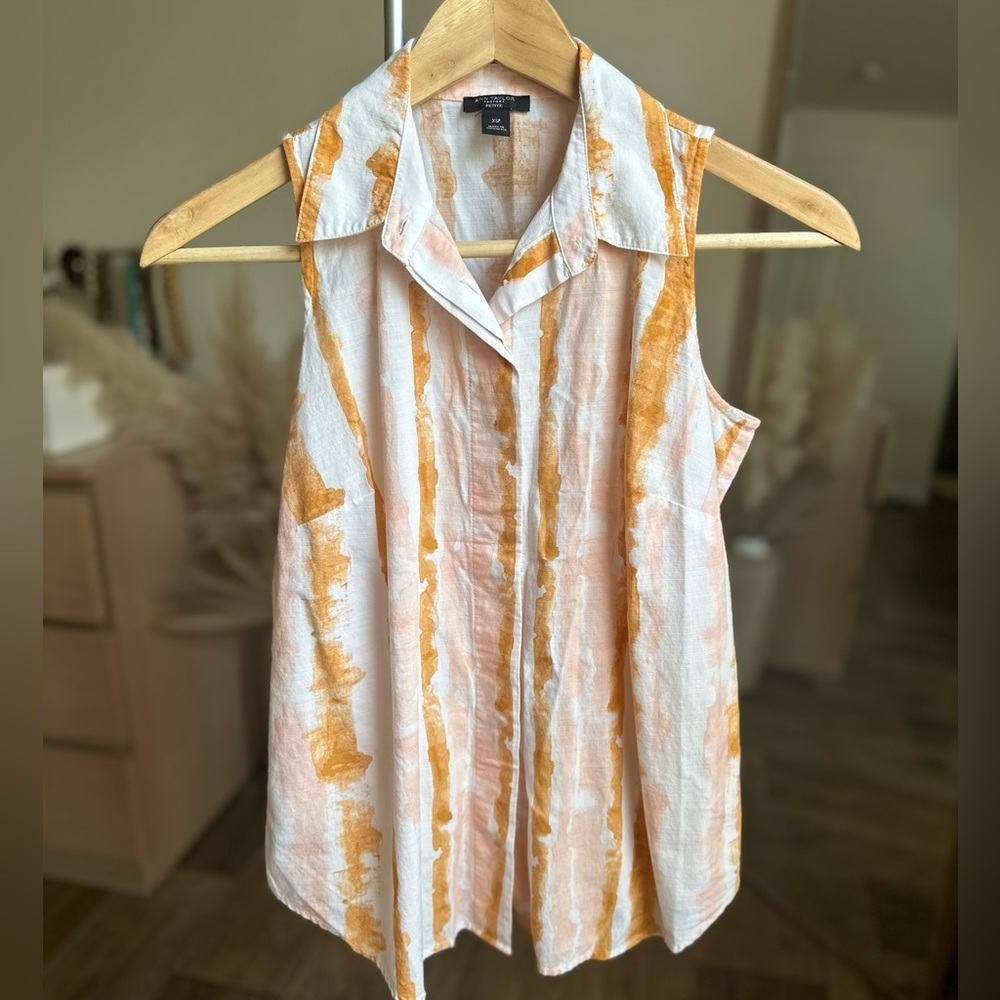 Ann Taylor Sleeveless Multicolor Top
